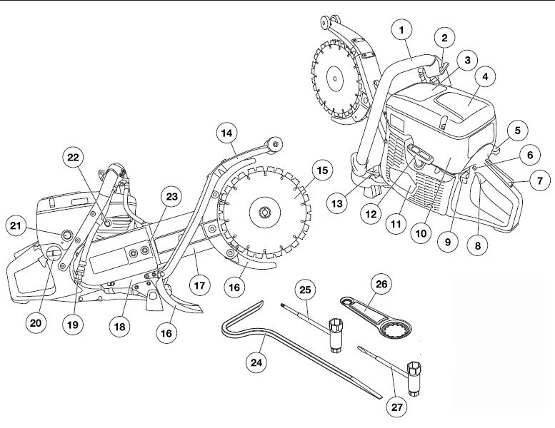 Бензиновый резчик Husqvarna K 760 Cut-n-Break Бензиновый резчик Husqvarna K 760 Cut-n-Break