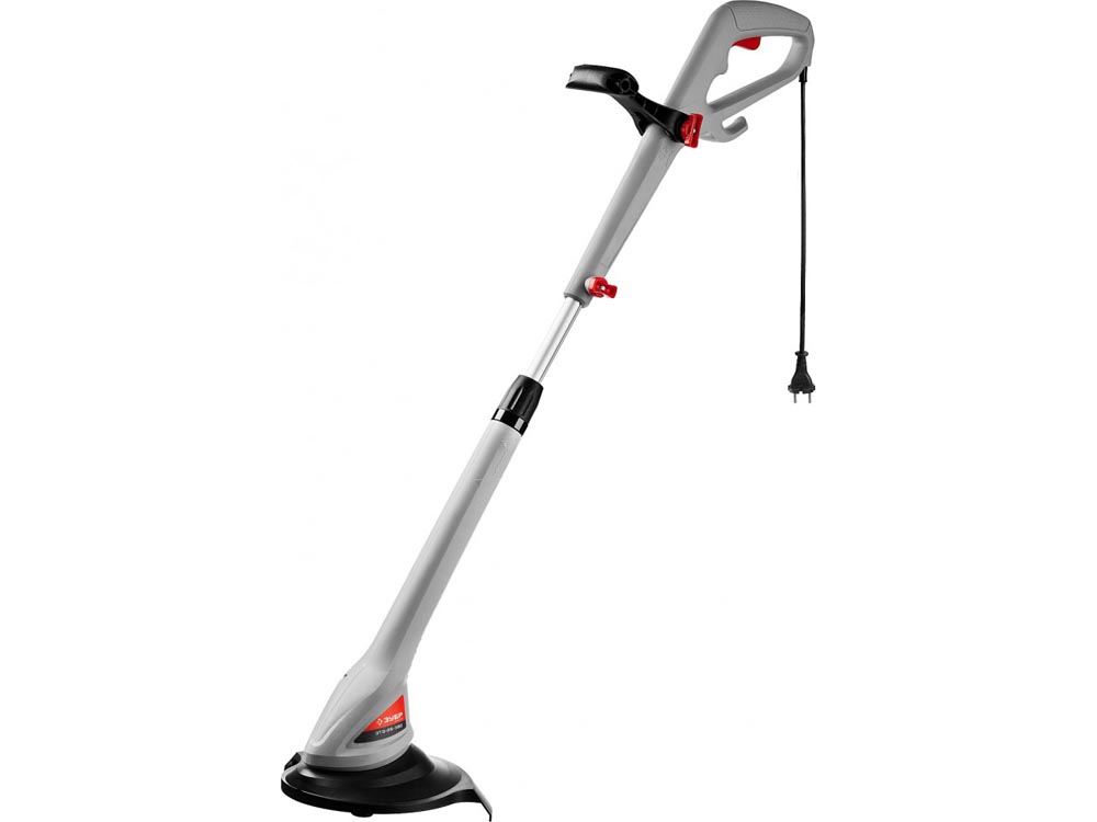 0,38кВт, нижний двигатель, леска (6*1,2мм, ширина скашивания 250мм), полуавтомат, телескопическая штанга, T-образная рукоятка, вес 2кг