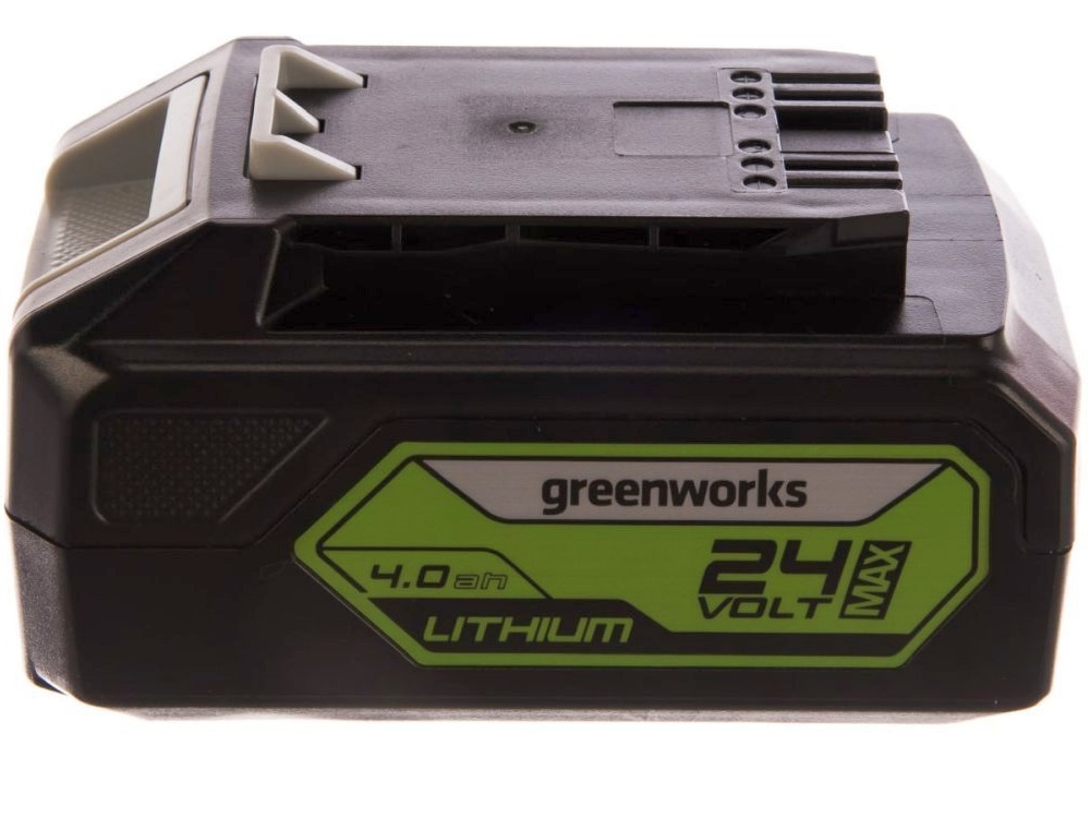 Аккумулятор greenworks 24v. Аккумулятор GREENWORKS g24b4 (2926807). Аккумулятор g-24 24v GREENWORKS g24b4 4ah. Аккумуляторный блок GREENWORKS g24b4 2902807 24 в 4 а·ч.