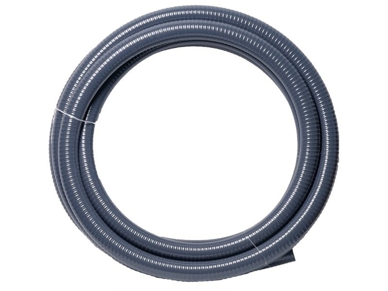 Универсальный напорно-всасывающий армированный спиралью ПВХ шланг, внутренний диаметр 100 мм (4") длина 8 м. Рабочий вакуум 0,3-0,7 атм, рабочее давление 1-7 атм, температурный диапазон от -5С до +60С