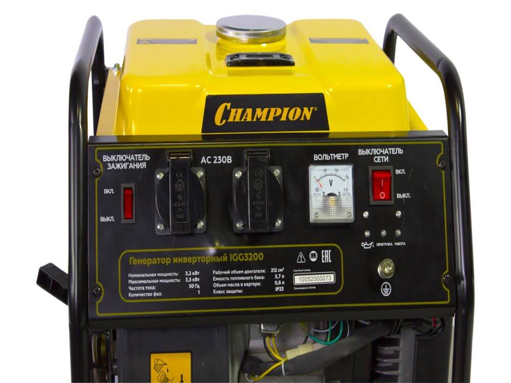 Генератор бензиновый инверторный CHAMPION IGG3200 купить - цена ...