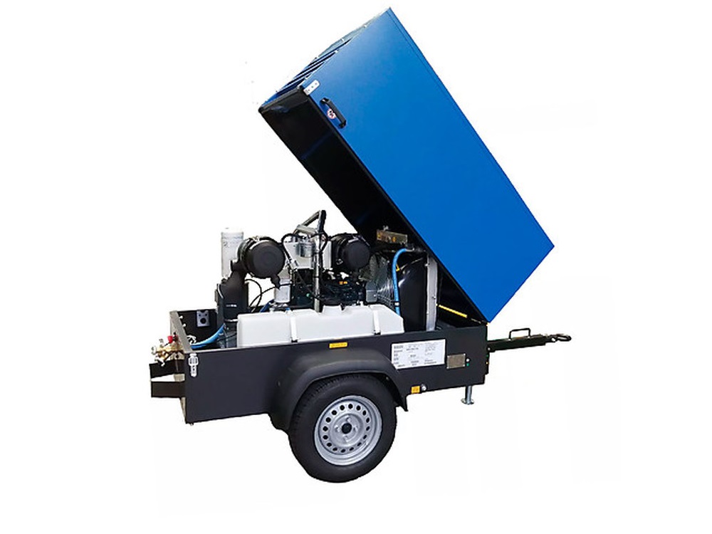 • Дизельный двигатель Kubota
• Мощность двигателя 44,8 л.с.
• Производительность 5 м3/мин
• Максимальное давление 7 бар
• Частота оборотов 1850-3000 об/мин
• Габариты 2700 х 1350 х 1310 мм
• Вес 750 кг