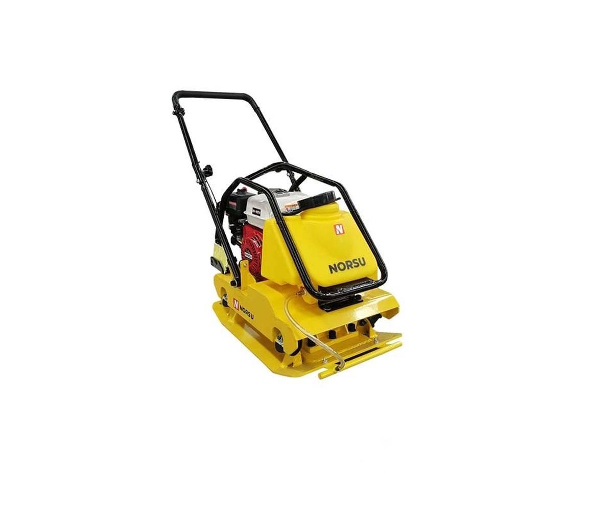 • Прямоходная виброплита
• Двигатель Loncin G200 5,6 л.с
• Ручной стартер
• Глубина уплотнения 300 мм
• Центробежная сила 16 кН
• Размер плиты 540х480 мм
• Скорость 12-15 м/мин
• Упаковка 870х585х793 мм
• Вес 101 кг