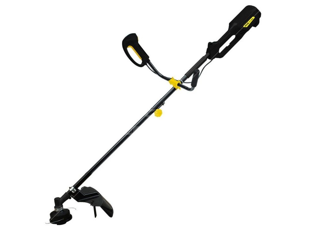 220В, 1500Вт, ширина скашивания леской / ножом - 255мм / 420мм, леска - 2,4мм, разборная штанга, велосипедная рукоятка, кордоуловитель