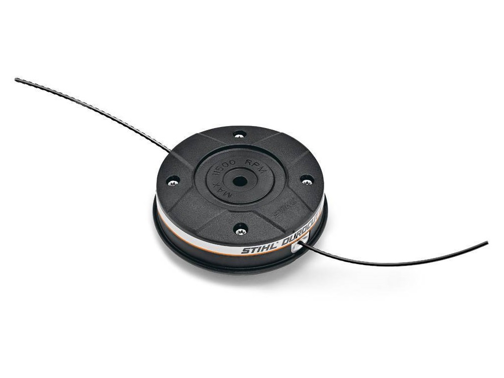 Триммерная головка DuroCut 5-2 к триммерам FS 38/40 Stihl. 2х-струнная косильная головка изготовлена из полиамида армированного стекловолокном. Материал ударопрочный и термостойкий. Простота заправки - струна крепится фиксаторами, нет необходимости наматывать леску. Струна с зазубринами, что придает ей высокую прочность и износостойкость.