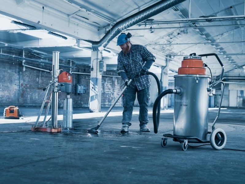 Промышленный пылесос HUSQVARNA W 70 P для бетонной пыли 9676647-04 ...