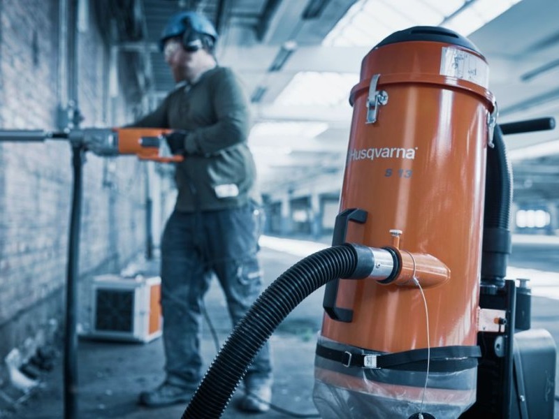 Промышленный пылесос HUSQVARNA S13 для бетонной пыли 9676640-04 купить ...