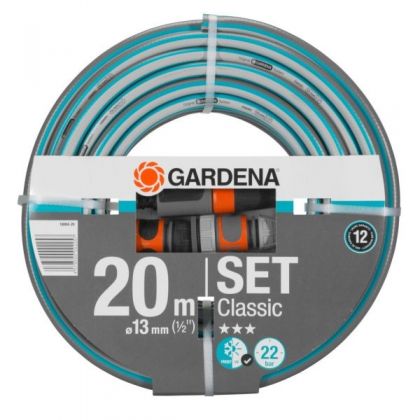 Шланг Classic 1/2" х 20 м GARDENA комплект для полива 18004-20.000.00  фото